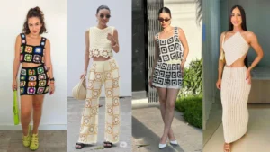 Conjunto de crochê agora tendência absoluta com estilo e confort em dobro